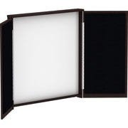 Lorell Dry-erase Whiteboard Presentation Cabinet, Hinged Door, 47.3" x 47.3" x 4.8", 1 Each