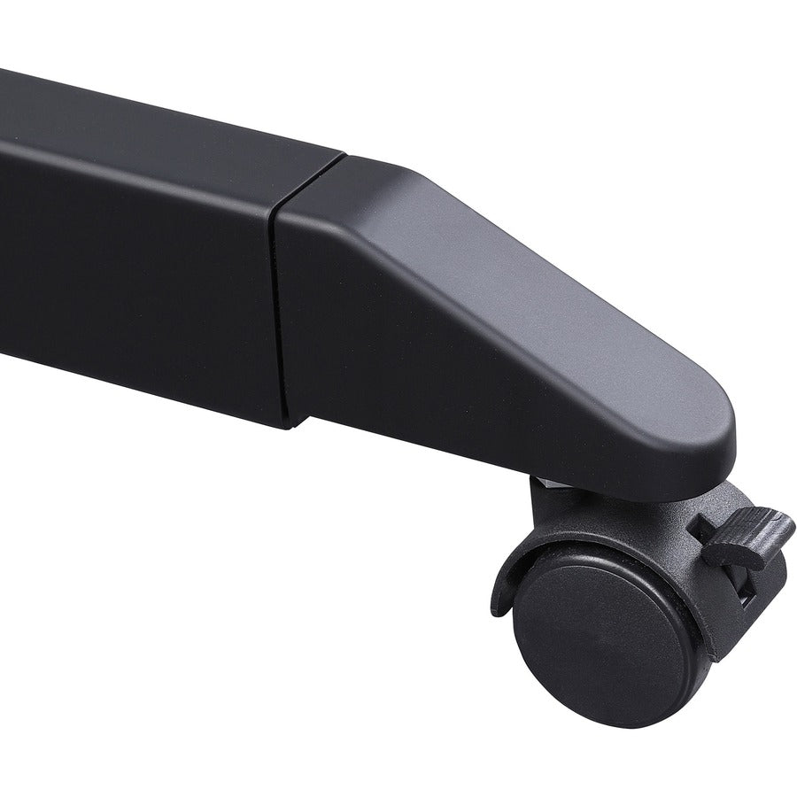 Lorell Mobile Folding Training Table - Rectangle Top - Powder Coated Base - 200 lb Capacity - 63" Table Top Width - 29.50" Height x 63" Width x 29.50" Depth - Assembly Required - Brown - Laminate Top Material - 1 Each