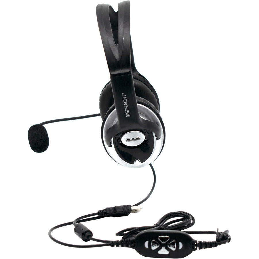 Stereo - USB - Wired - 2.2 Kilo Ohm - 100 Hz to 10 kHz - Over-the-head - Binaural - Circumaural - 5 ft Cable - Noise Cancelling Microphone - Noise Canceling