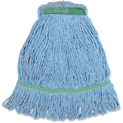 Genuine Joe Narrow Band Medium Mophead - Medium - Rayon, Cotton, Fiber, Cotton - 1 Each