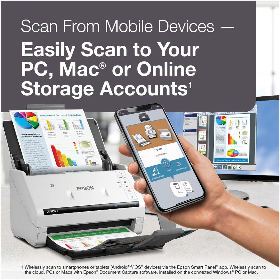 30-bit Color - 24-bit Grayscale - 35 ppm (Mono) - 35 ppm (Color) - Duplex Scanning - USB