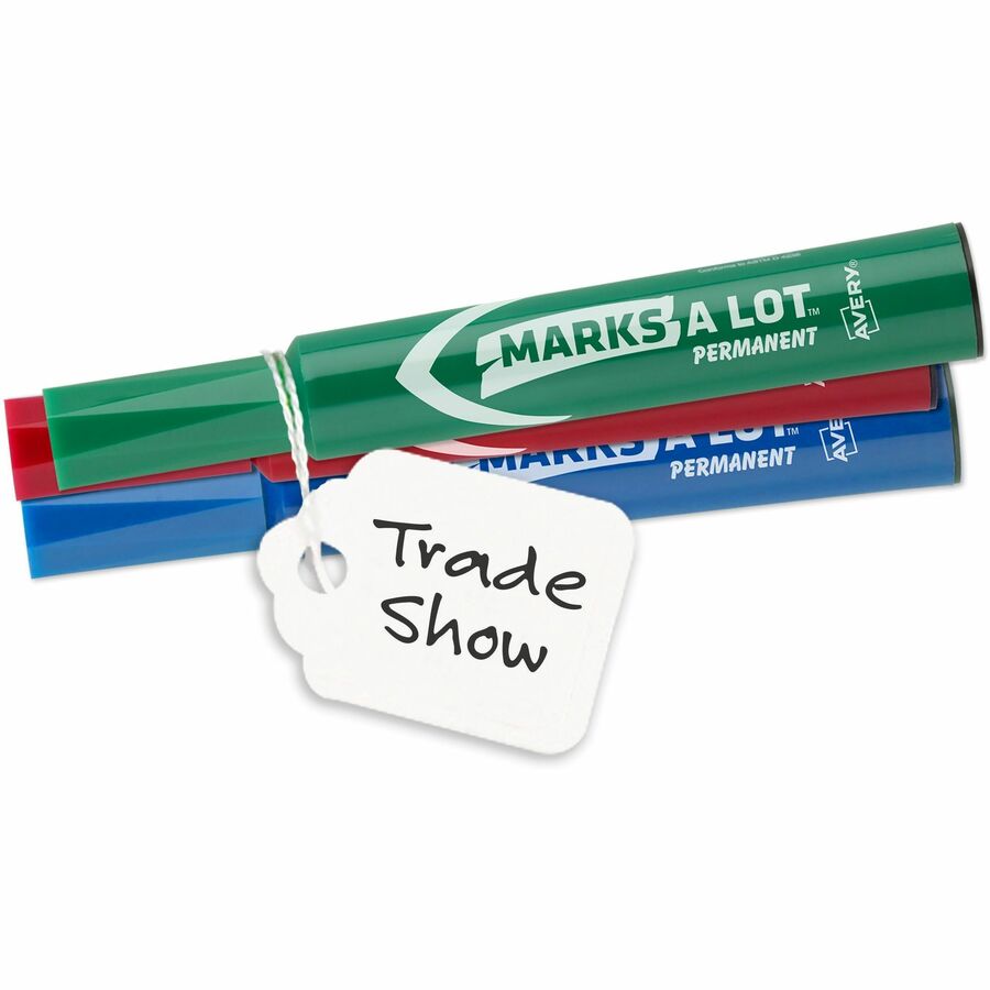 Avery&reg; Marking Tags, Strung, 1-3/4" x 1-3/32" , 100 Tags (6732)