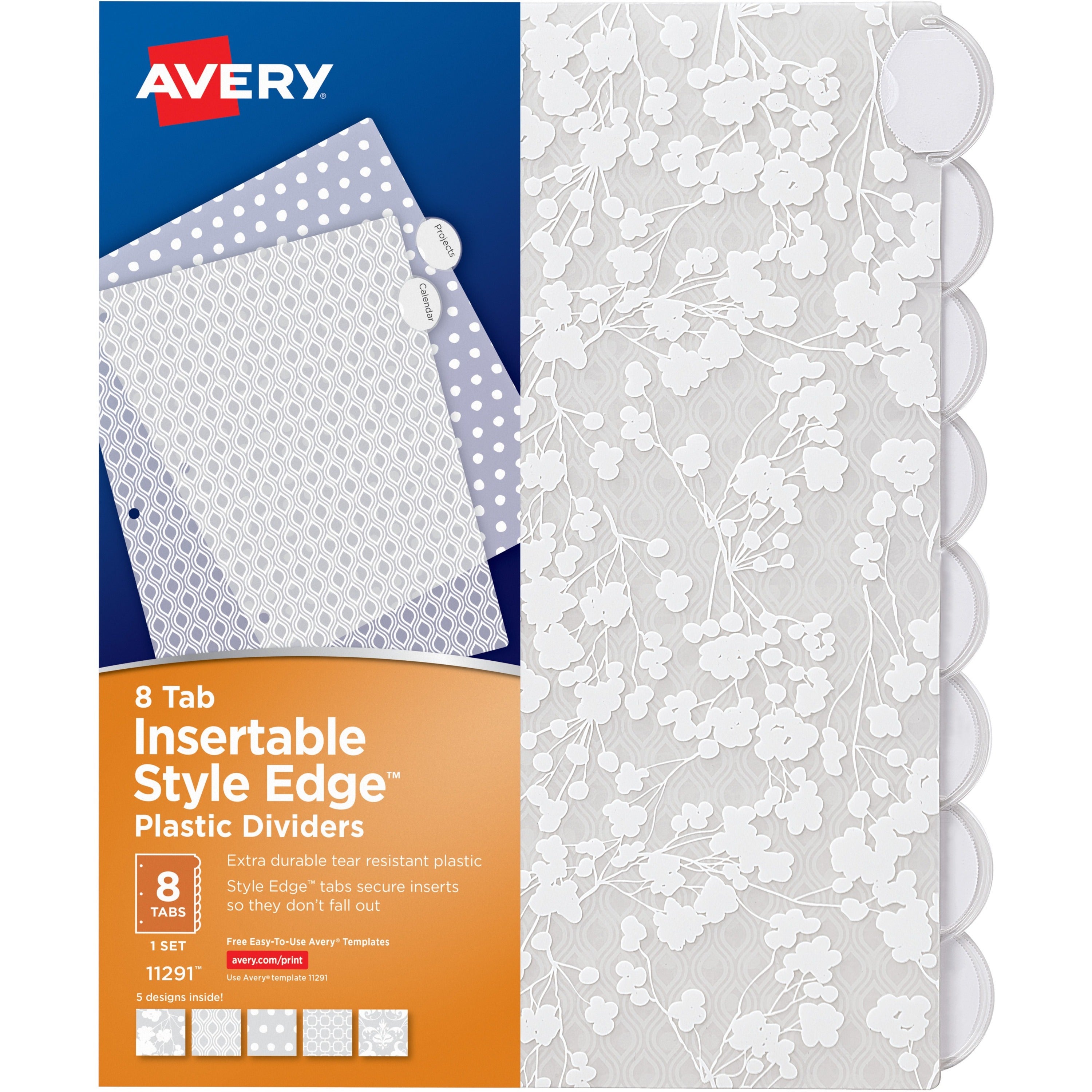 8 x Divider(s) - 8 Tab(s) - 8 - 8 Tab(s)/Set - 8.5" Divider Width x 11" Divider Length - 3 Hole Punched - Frosted White Plastic Divider - Frosted White Plastic Tab(s) - 24 / Carton