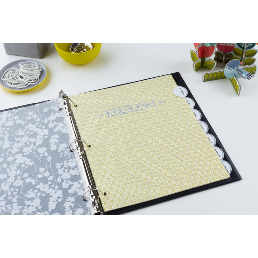 8 x Divider(s) - 8 Tab(s) - 8 - 8 Tab(s)/Set - 8.5" Divider Width x 11" Divider Length - 3 Hole Punched - Frosted White Plastic Divider - Frosted White Plastic Tab(s) - 24 / Carton