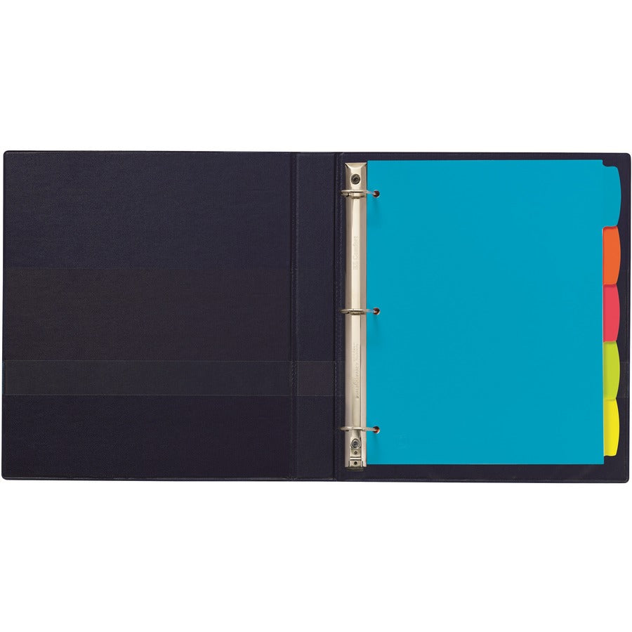 5 x Divider(s) - 5 Write-on Tab(s) - 5 - 5 Tab(s)/Set - 8.5" Divider Width x 11" Divider Length - 3 Hole Punched - Multicolor Plastic Divider - Multicolor Plastic Tab(s) - 24 / Carton