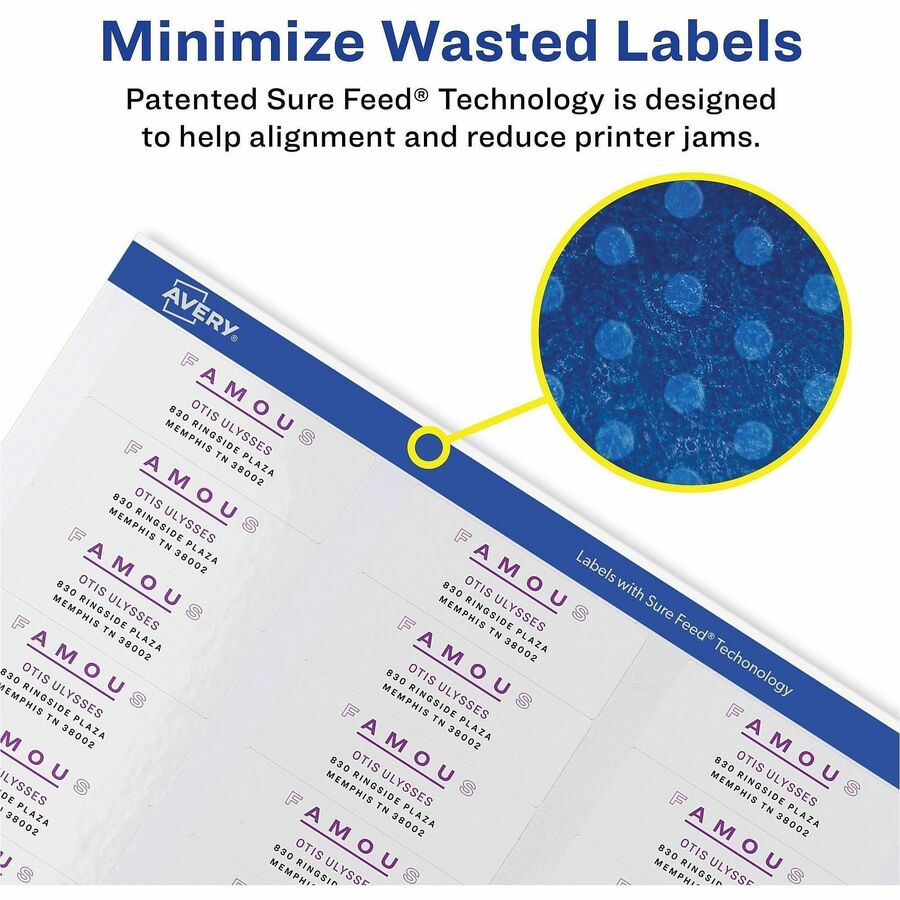 Avery&reg; Easy Peal Sure Feed Address Labels