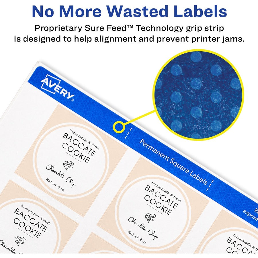 Avery&reg; Print-to-the-Edge Easy Peel Square Labels