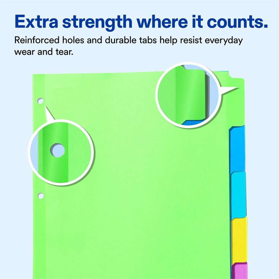 Avery&reg; Big Tab™ Write & Erase Dividers 5 tabs, 1 set