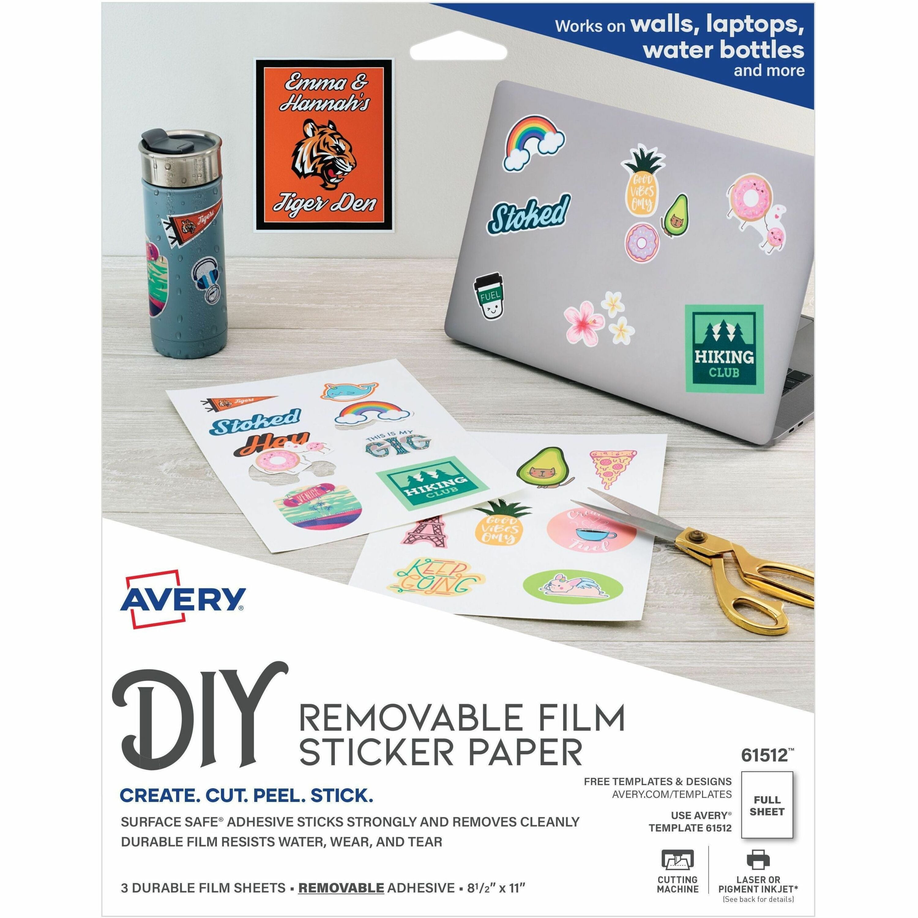 Avery&reg; Surface Safe Printable Decal Stickers