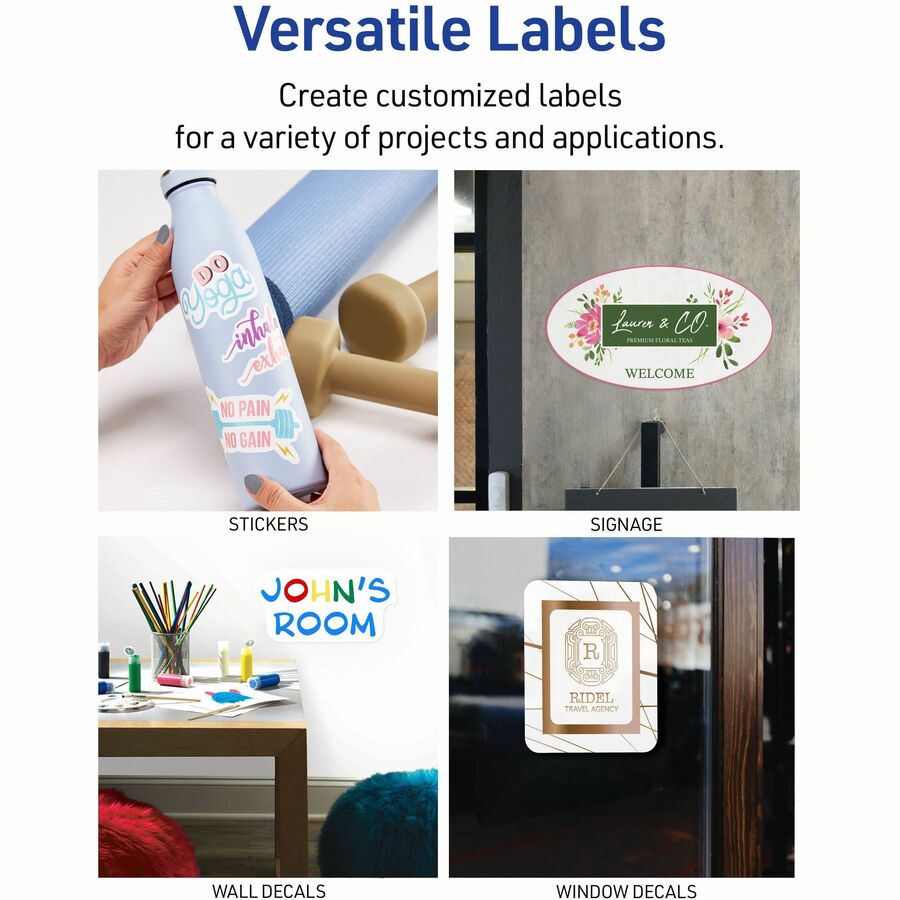 Avery&reg; Surface Safe Printable Decal Stickers