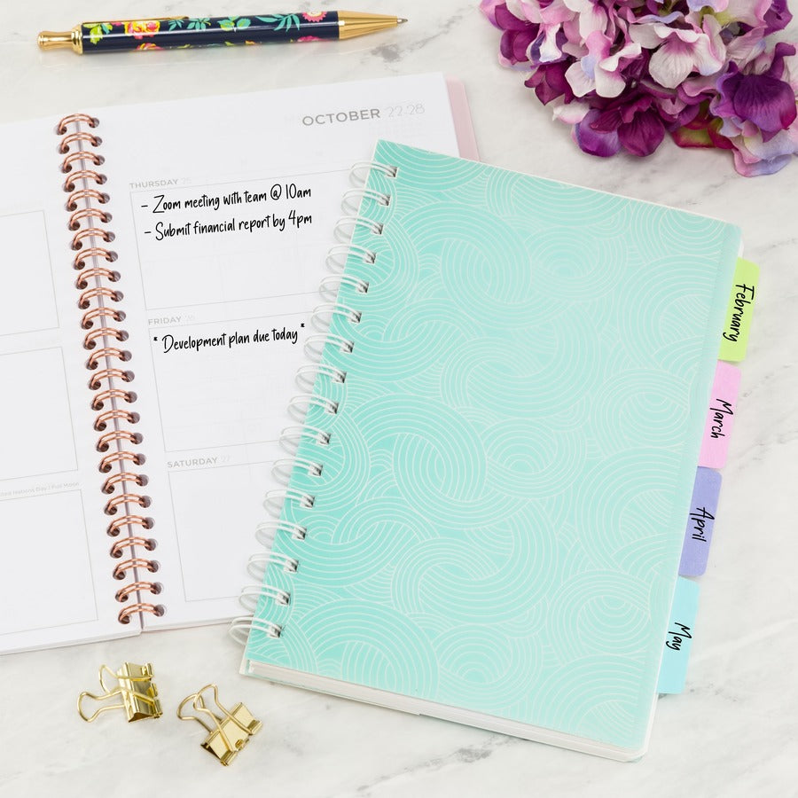 Avery&reg; Ultra Tabs File Tab - 24 Tab(s) - 1" Tab Height x 2.50" Tab Width - Clear Film, Pastel Blue Paper, Pastel Pink, Pastel Purple, Pastel Green Tab(s) - 24/Pack - 1 Carton