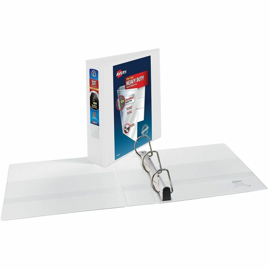 Avery Heavy-Duty View Binders, 2" One Touch Slant Rings, 4 White