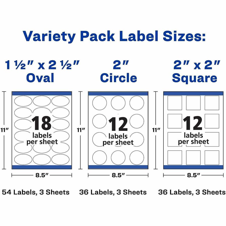 Avery&reg; Sure Feed Label Variety Pack