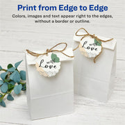 Avery&reg; Textured Round Scallop Tags