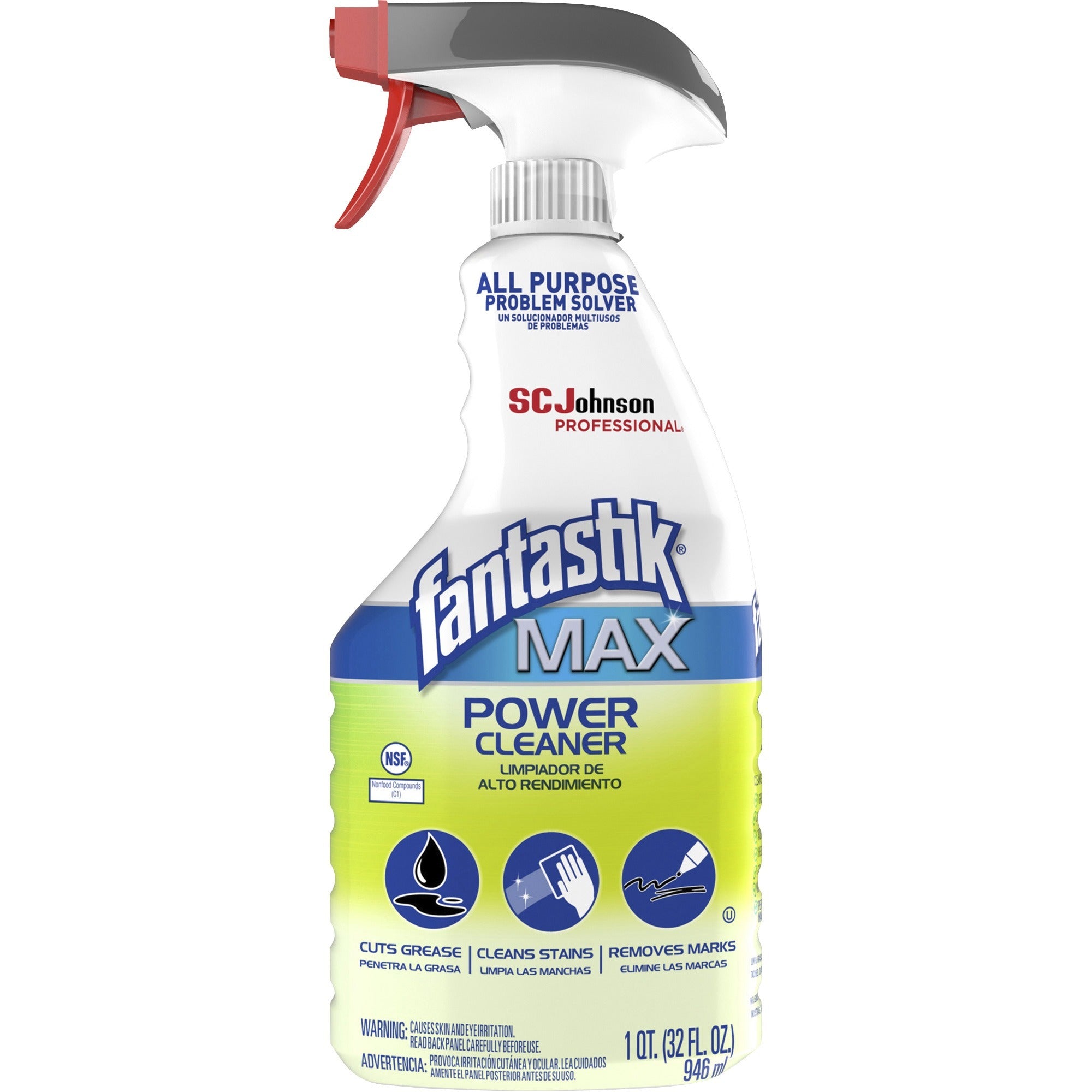 fantastik&reg; Max Power Cleaner - 32 fl oz (1 quart) - Clear - 1 Each