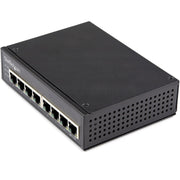 StarTech.com Ethernet Switch - 8 Ports - Gigabit Ethernet - 10/100/1000Base-T - 2 Layer Supported - 206 W Power Consumption - 200 W PoE Budget - Twisted Pair - PoE Ports - DIN Rail Mountable, Wall Mountable - 2 Year Limited Warranty