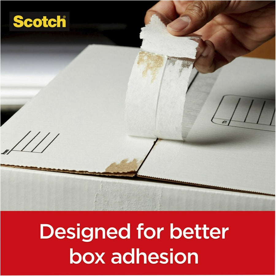 Scotch Box Lock Packaging Tape Refill - 55 yd Length x 1.88" Width - Clear - 6 / Pack