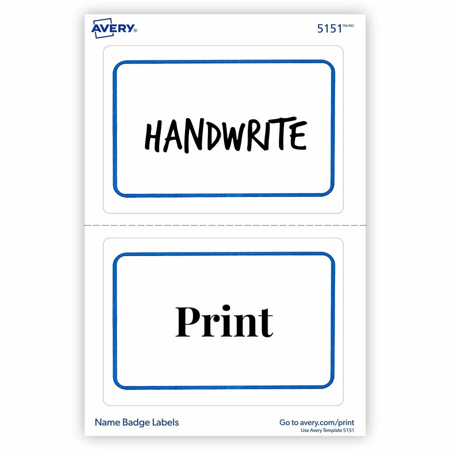 Avery&reg; Flexible Name Badge Labels