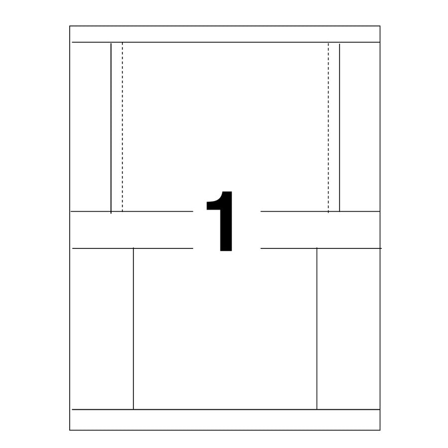 Matte - Print-to-the-edge - White - 200/Pack - 5 / Carton