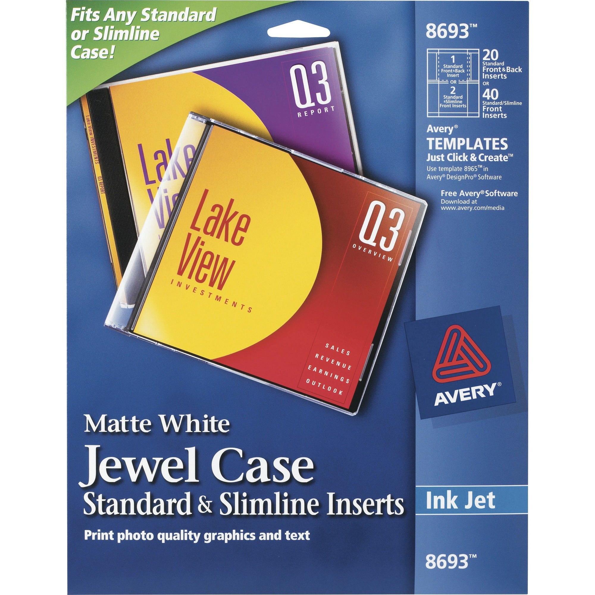 Matte - Print-to-the-edge - White - 200/Pack - 5 / Carton