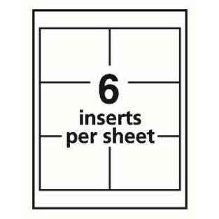 Avery&reg; Name Badge - Rectangular Shape - Non-adhesive, Non-toxic, Durable, Magnetic, Heavy Duty, Printable, Micro Perforated, Recyclable - PVC Plastic - White - 48/Box - 1 Carton