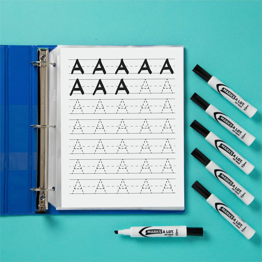 Chisel Marker Point - Erasable - Black Ink - 200 / Carton
