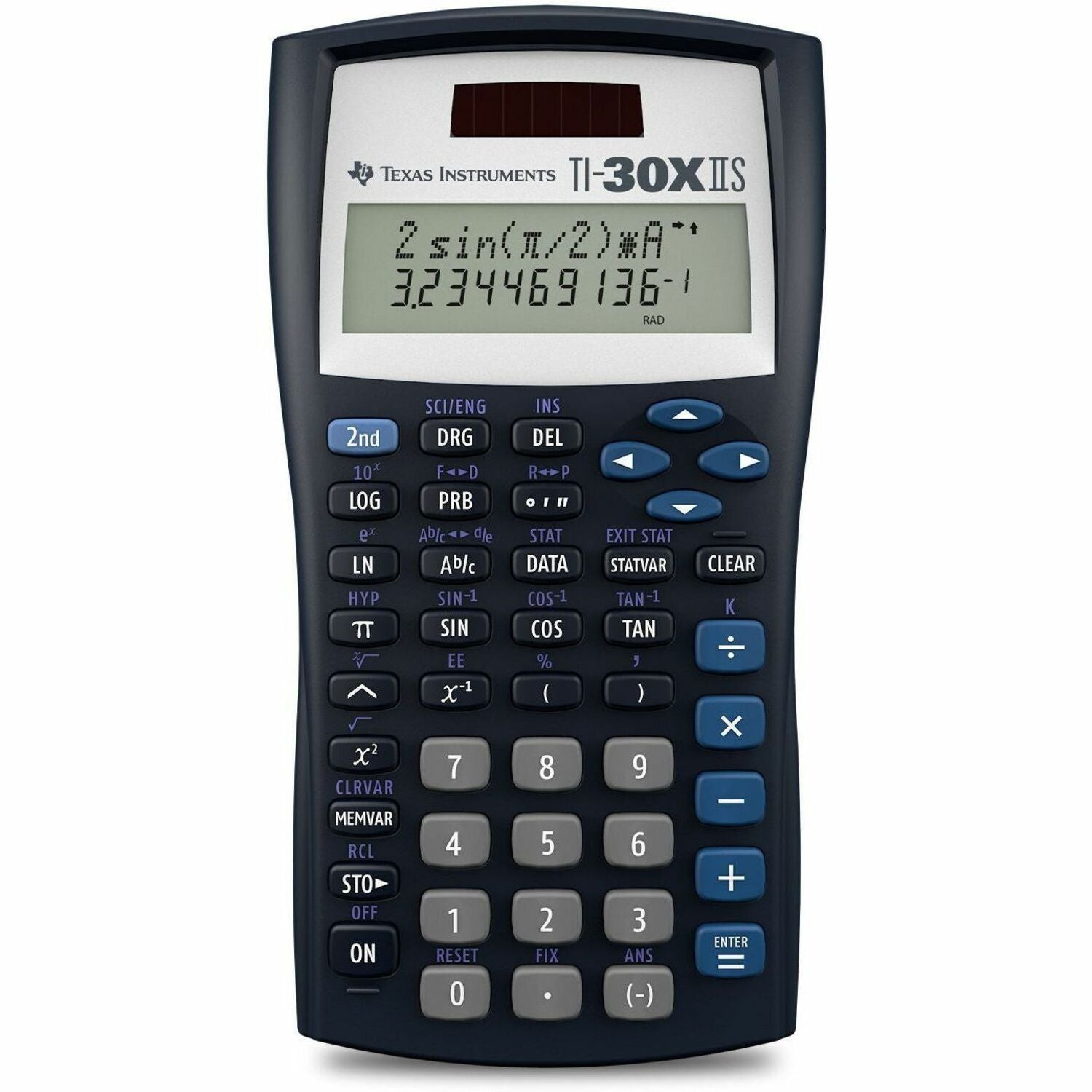 2 Line(s) - LCD - Battery/Solar Powered - 6.1" Height x 3.2" Width x 0.7" Depth - Black - 1 Each