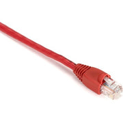 Black Box GigaBase Cat.5e UTP Patch Network Cable, 10 ft, RJ-45 Male/Male, 24 AWG, Gold Plated Contacts, Snagless Boot, Red, 1 Each