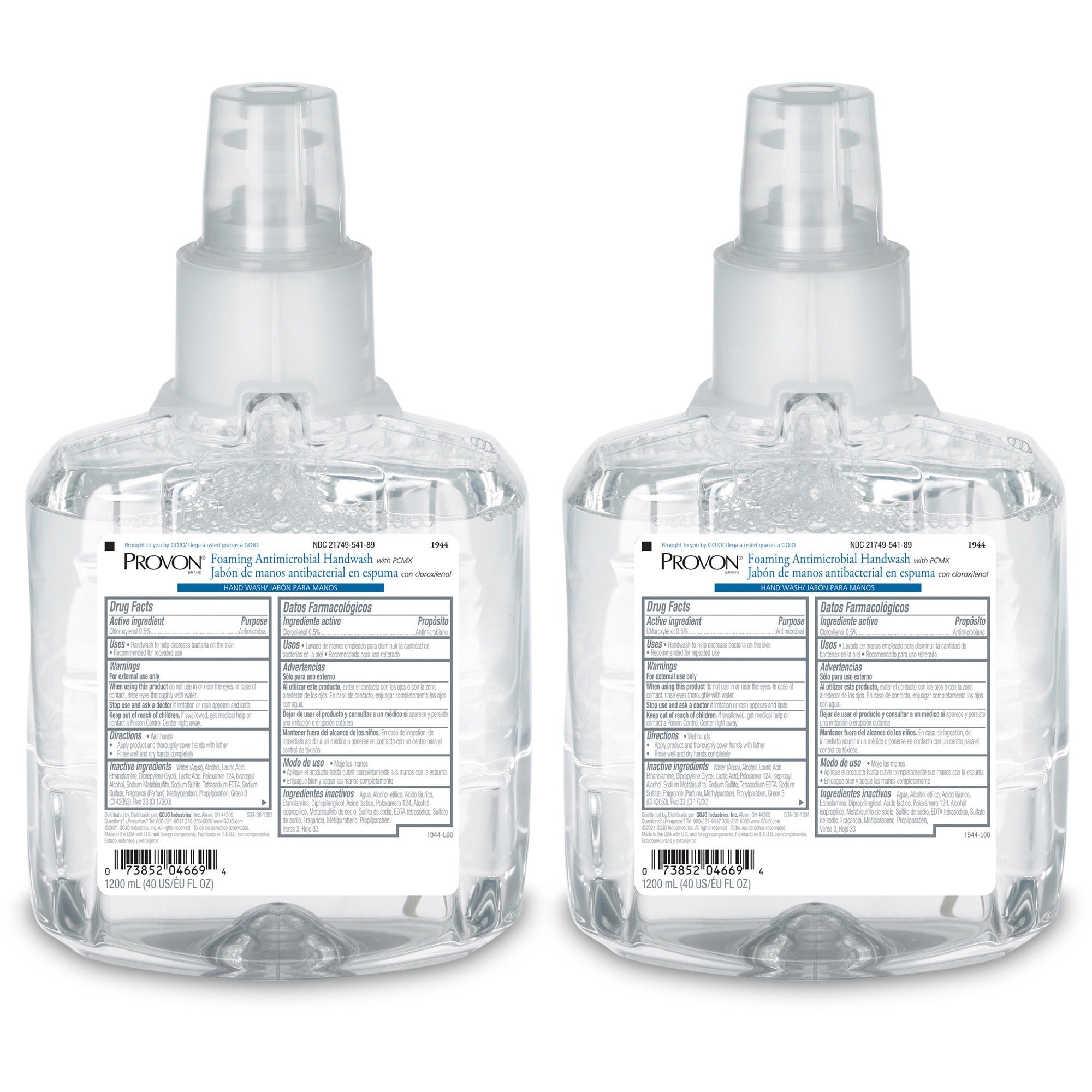 Floral Scent - 1.27 quart - Pump Bottle Dispenser - Bacteria Remover, Kill Germs - Hand - Antibacterial - Blue - Triclosan-free, Pleasant Scent - 1 Carton