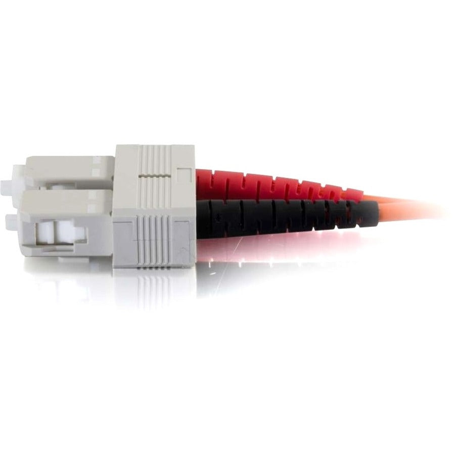 C2G 16.4ft (5m) SC-SC 50/125 OM2 Duplex Multimode PVC Fiber Optic Cable - Orange