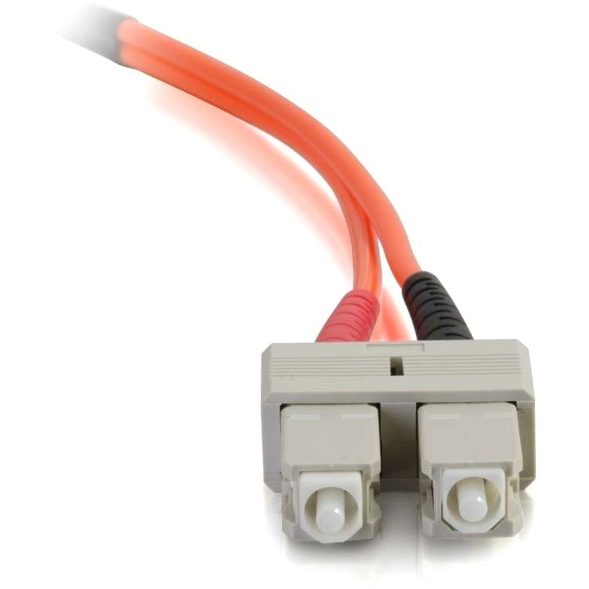 C2G 16.4ft (5m) SC-SC 50/125 OM2 Duplex Multimode PVC Fiber Optic Cable - Orange