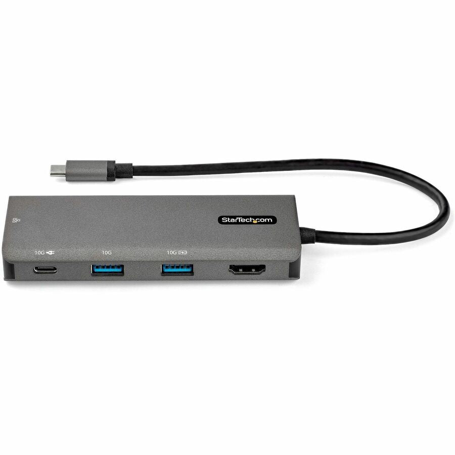 StarTech.com Docking Station, 1 Each, USB 3.1 Gen 2 Type-C, 100W Power Delivery, 1 HDMI 4K Port, 3 USB Ports (1 USB-A), Gigabit Ethernet, Thunderbolt, Gray, Wired