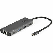 StarTech.com Docking Station, 1 Each, USB 3.1 Gen 2 Type-C, 100W Power Delivery, 1 HDMI 4K Port, 3 USB Ports (1 USB-A), Gigabit Ethernet, Thunderbolt, Gray, Wired