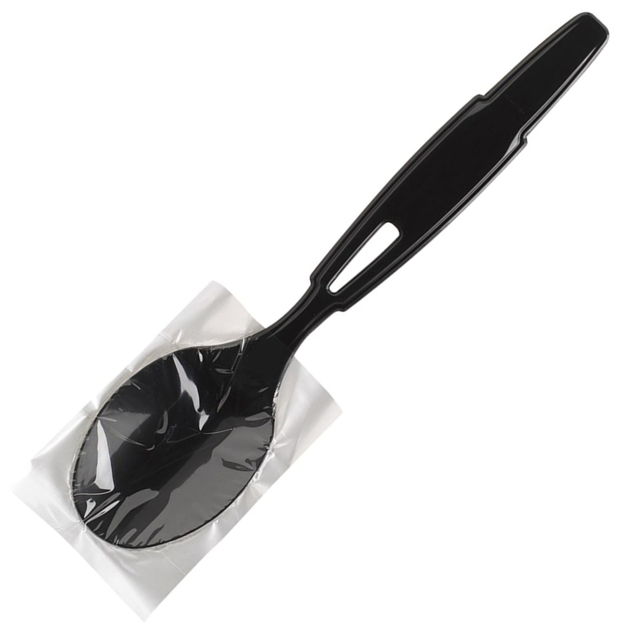 Teaspoon - 1 x Teaspoon - Disposable - Black - 40/Pack - 1 Carton