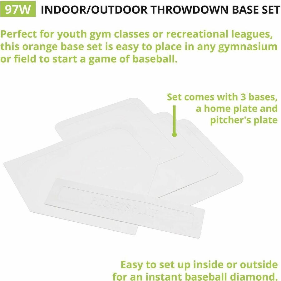 Champion Sports Indoor/Outdoor Throwdown Base Set White