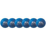 Champion Sports Rhino Skin Low Bounce Dodgeball Set - 6.30" - Low Density Foam - Neon Blue - 6 / Set