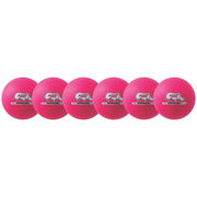 Champion Sports Rhino Skin Low Bounce Dodgeball Set - 6.30" - Low Density Foam - Neon Pink - 6 / Set