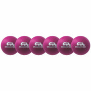 Champion Sports Rhino Skin Low Bounce Dodgeball Set - 6.30" - Low Density Foam - Neon Purple - 6 / Set