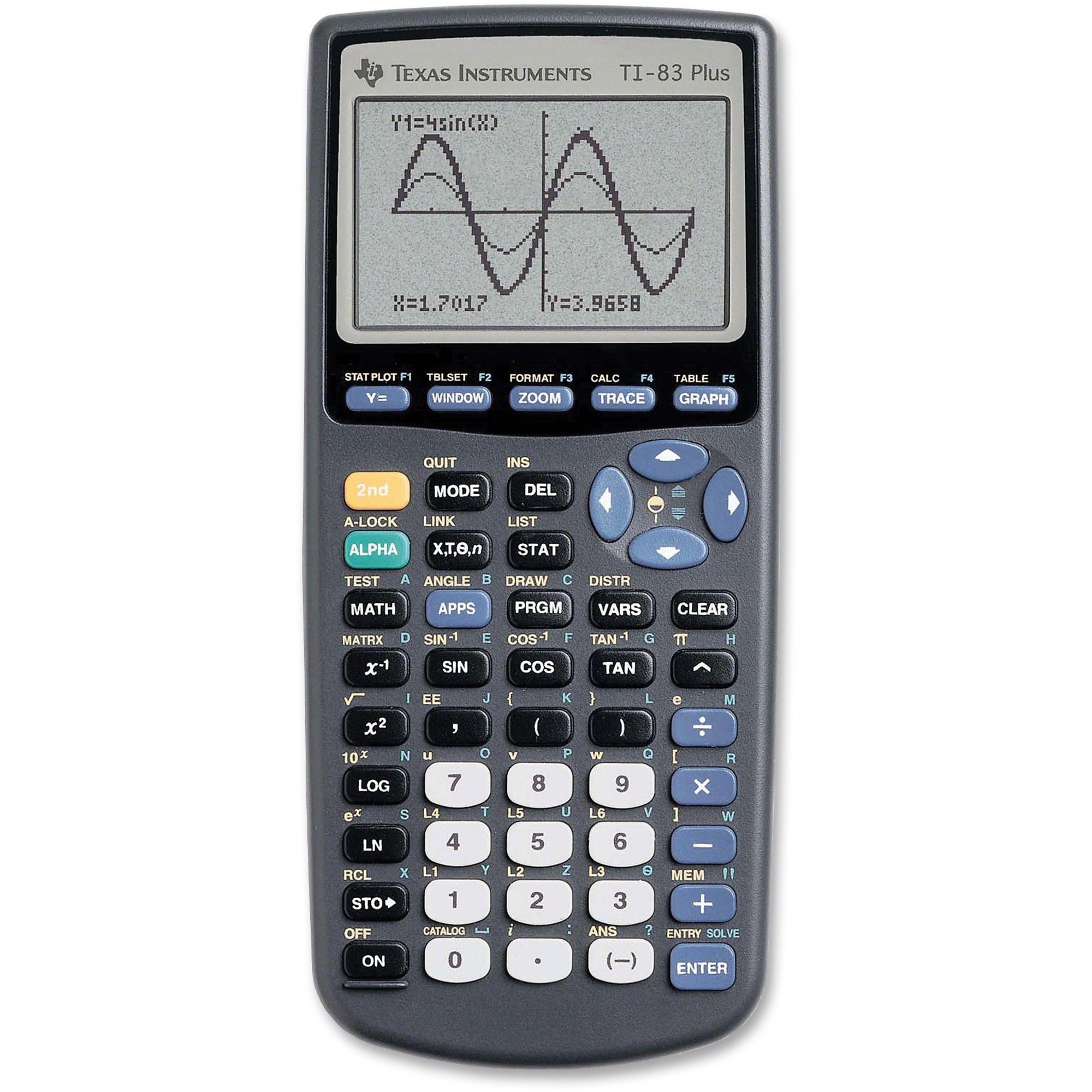 Battery Backup - 24 KB, 160 KB - RAM, ROM - 8 Line(s) - 16 Digits - LCD - 64 x 96 - Battery Powered - 4 x AAA - 7.3" Height x 3.5" Width x 1" Depth - Black - 1 Each