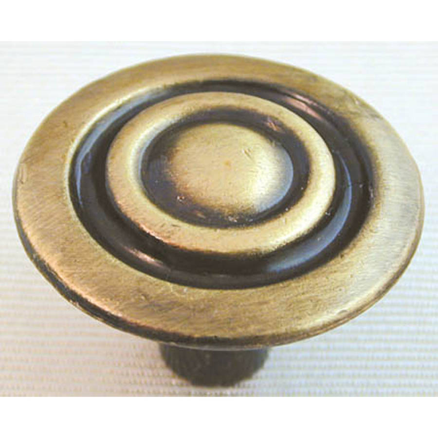 Ultra 1-.13 in. Antique Brass Traditions High Density Zinc Knob 41658