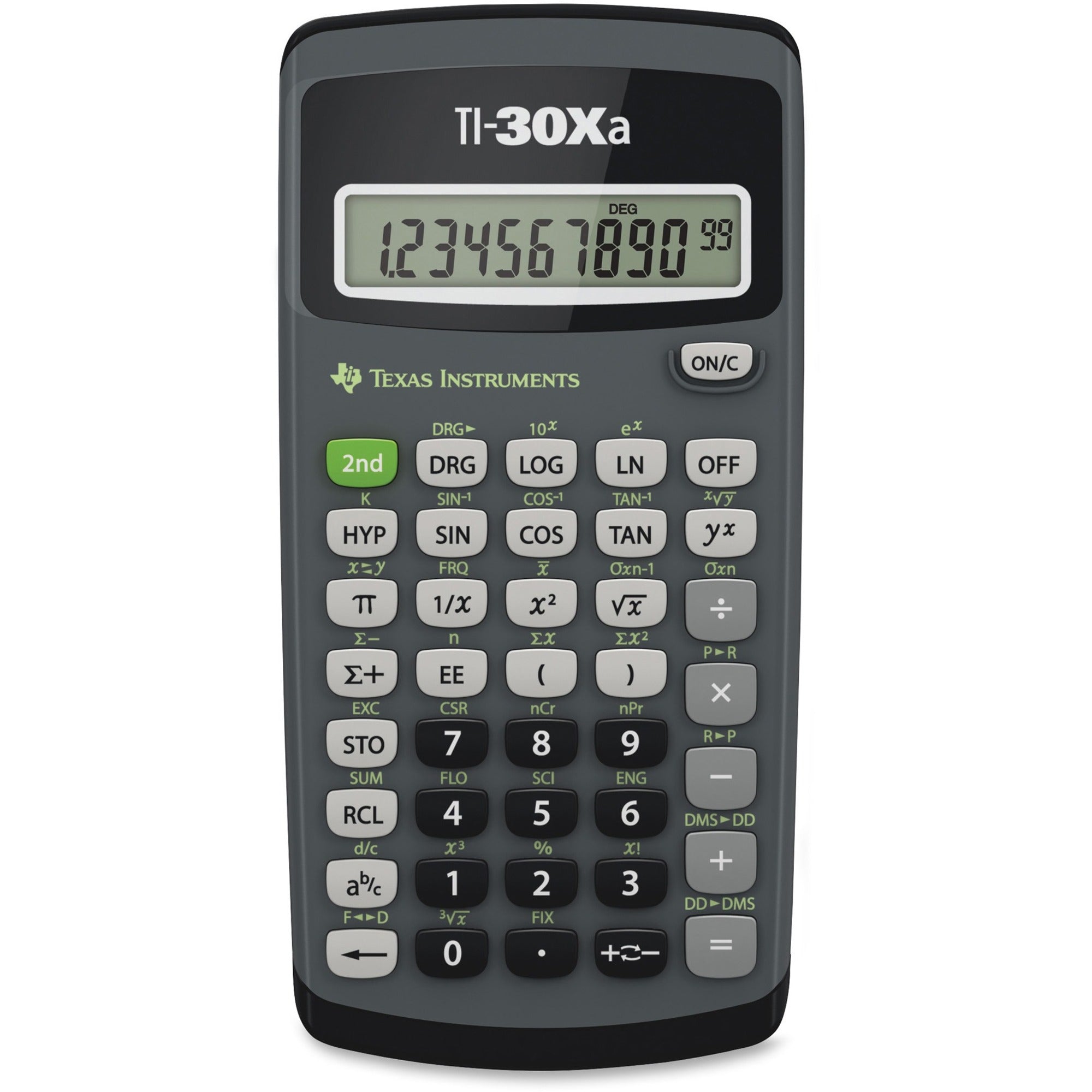 10 Digits - Battery Powered - 6" Height x 3.1" Width x 0.8" Depth - Black - 1 Each