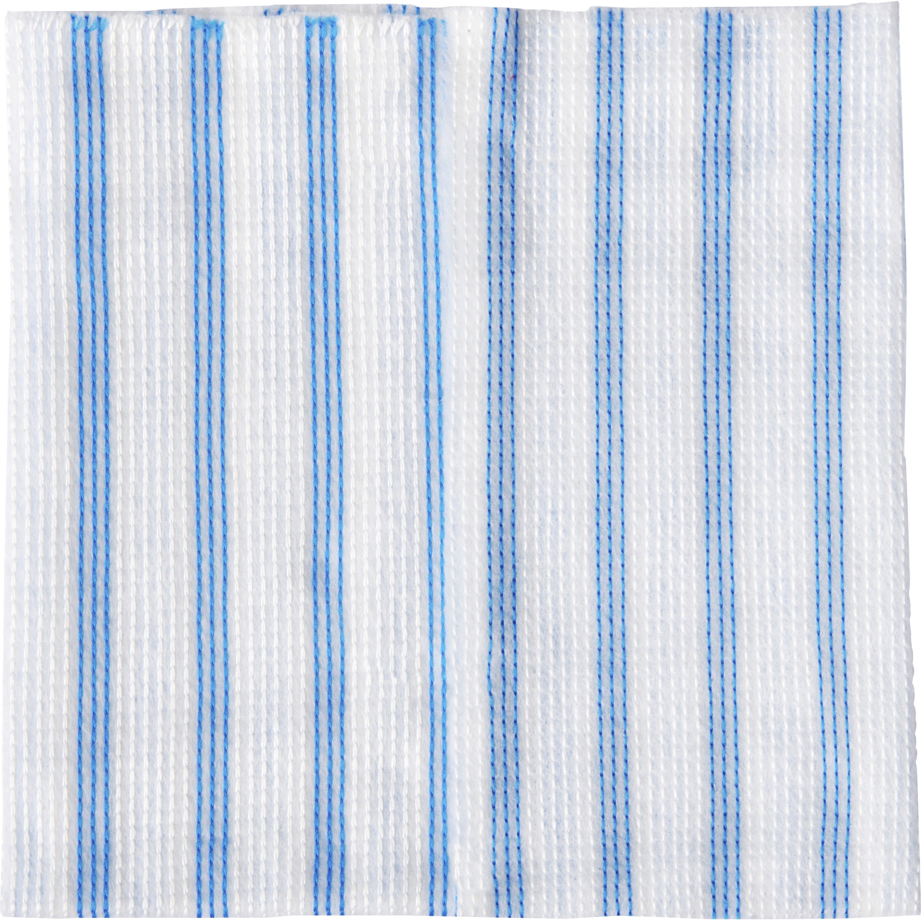 Rubbermaid Commercial HYGEN Microfiber Cloths - 12" Length x 12" Width - Disinfectant, Low Linting, Built-In Scrubber, Disposable, Contaminant-free - Blue - 10/Pack - 60 / Carton