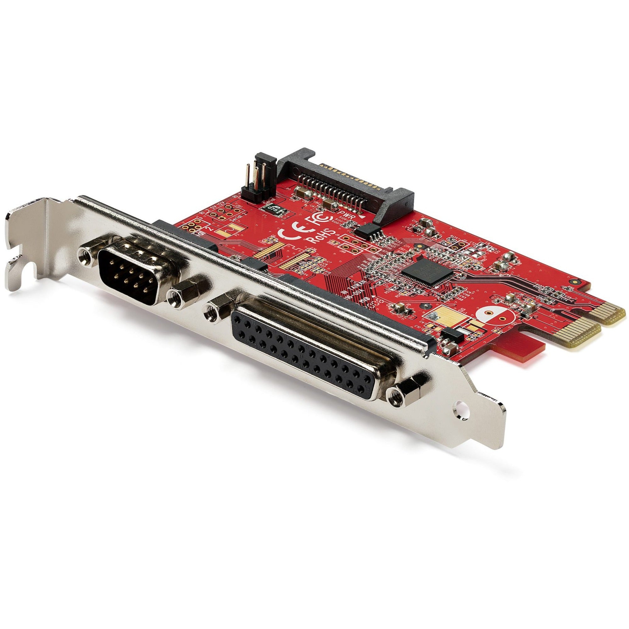 StarTech.com 1S1P Native PCI Express Serial Parallel Combo Card with 16C950 UART