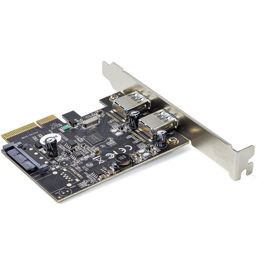 StarTech.com USB Adapter - PCI Express x4 - Plug-in Card - 2 USB Port(s) - 1 SATA Port(s) - UASP Support - PC, Linux, Mac