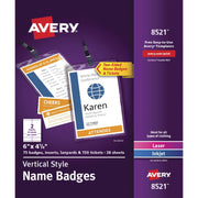 Avery&reg; Vertical Name Badges