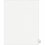 Avery&reg; Side Tab Individual Legal Dividers - 500 x Divider(s) - 500 Side Tab(s) - 100 - 1 Tab(s)/Set - 8.5" Divider Width x 11" Divider Length - Letter - 8.50" Width x 11" Length - White Paper Divider - 25/Pack - 1 Carton