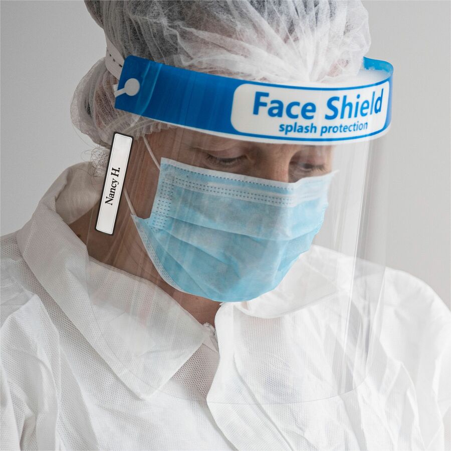 Avery Durable ID Labels, 5/8" x 3-1/2", Rectangle, Matte White with Blue Border, Permanent Adhesive, Water and Tear Resistant, 7 Labels/Sheet, 5 Sheets/Pack, 35 Labels/Pack, 18 Packs/Carton, 630 Total Labels