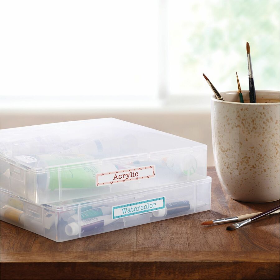 Avery&reg; TrueBlock File Folder Labels - 2/3" Widthss x 3 7/16" Length - Permanent Adhesive - Rectangle - Laser, Inkjet - White - Paper - 30 / Sheet - 20 Total Sheets - 600 Total Label(s) - 150/Pack - 4 / Carton