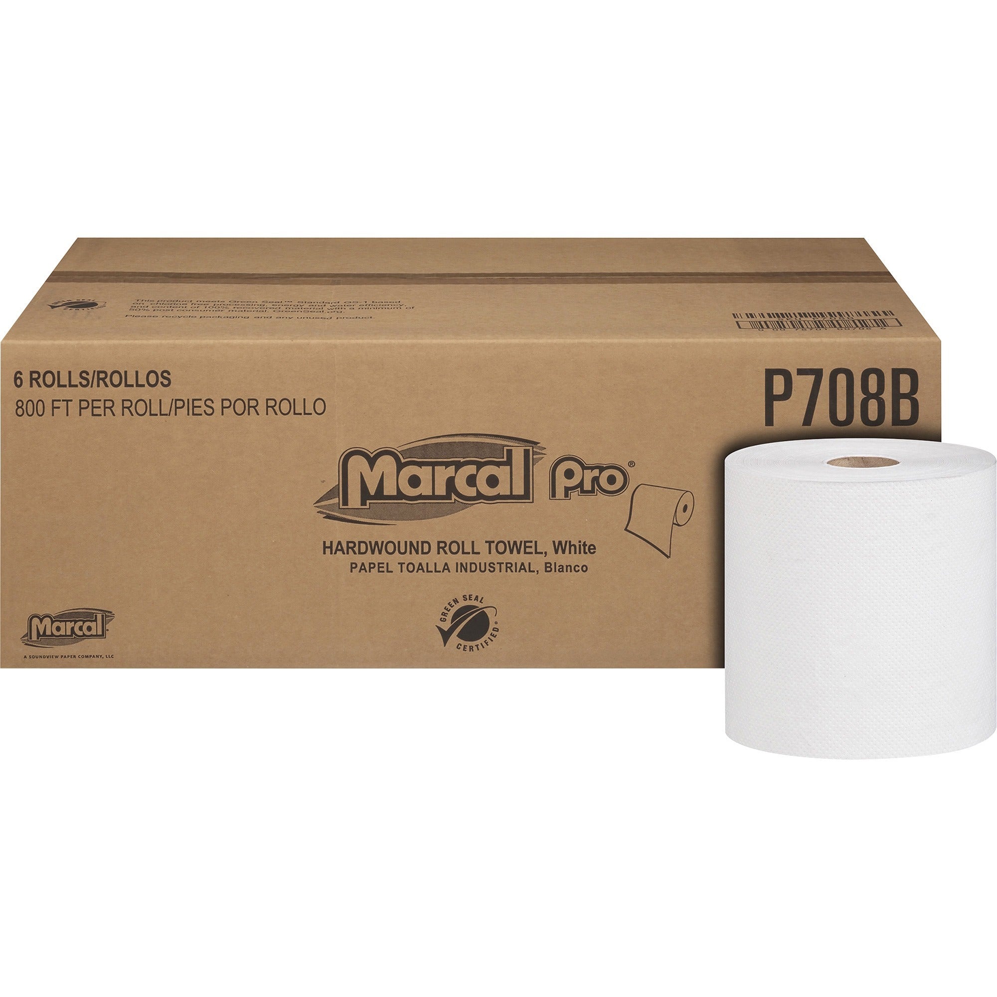 1 Ply - 7.87" Width x 800 ft Length - White - Paper - 1 Carton