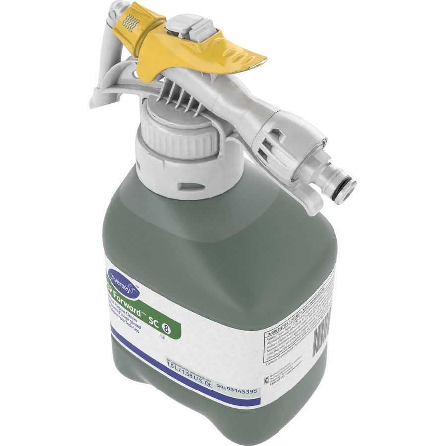 Diversey GP Forward General Purpose Cleaner - Concentrate - 50.7 fl oz (1.6 quart) - Citrus Scent - Rinse-free - Green - 1 Each